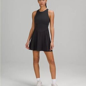 Lululemon Athletica Black Halter Fit and Flare Mini Dress